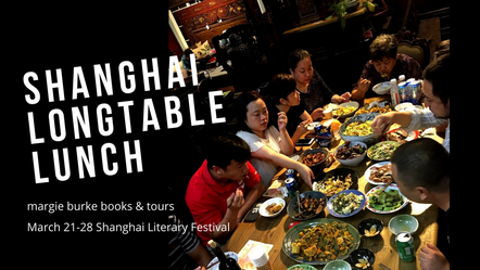 Shanghai longtable lunch, Margie Burke books & tours, Shanghai Literary Festival